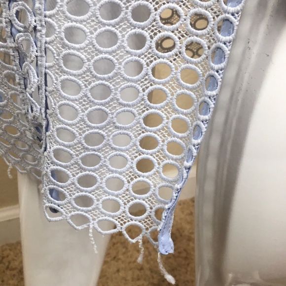 Bardot Circle Lace Sheath Dress, Steel Blue (G4) - Picture 6 of 8